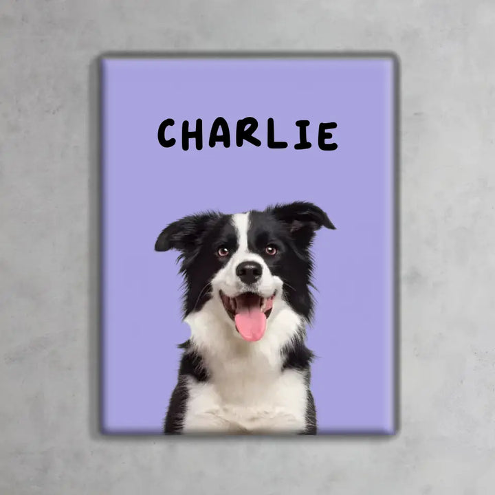 Upload Dog Photo - Personalized Canvas with Remove Background & Cartoon Effect