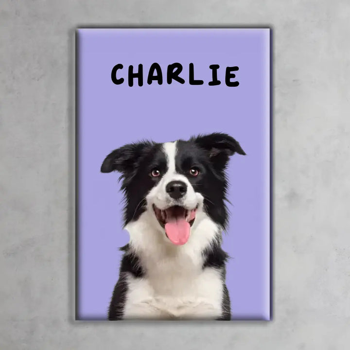 Upload Dog Photo - Personalized Canvas with Remove Background & Cartoon Effect