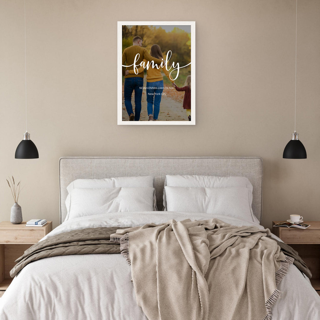 "Family Cityscape" Framed Poster