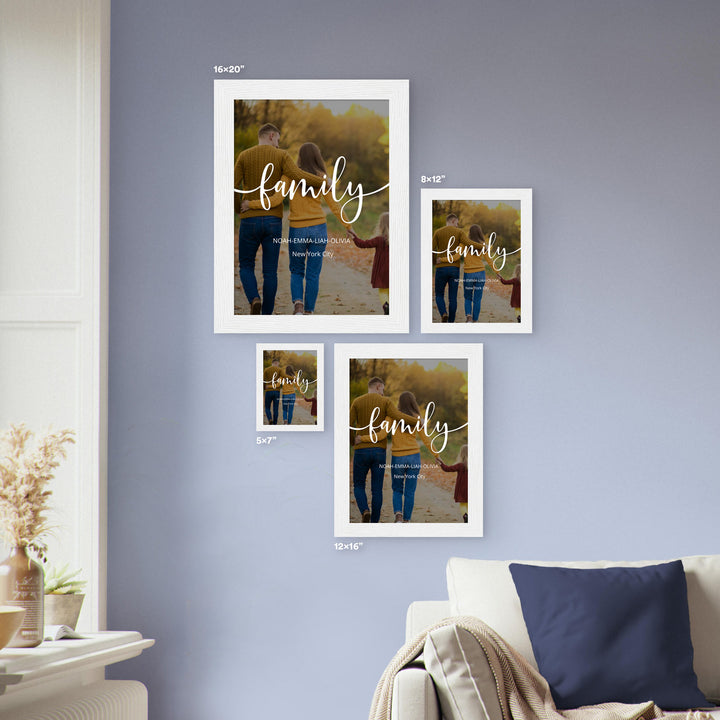 "Family Cityscape" Framed Poster