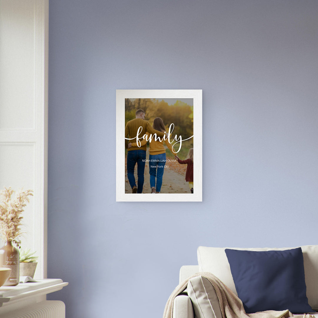 "Family Cityscape" Framed Poster